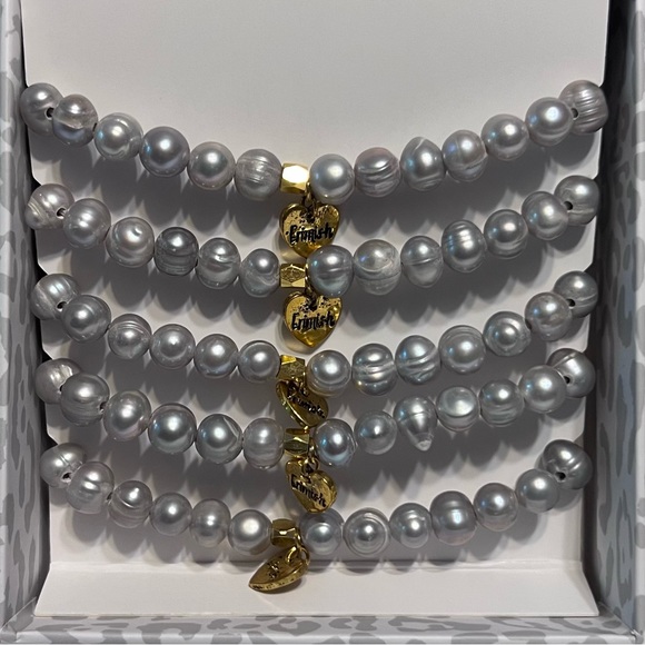 Brand New ERIMISH Bridesmaid Bracelets - Silver Natural Pearl - Wedding - Picture 2 of 2